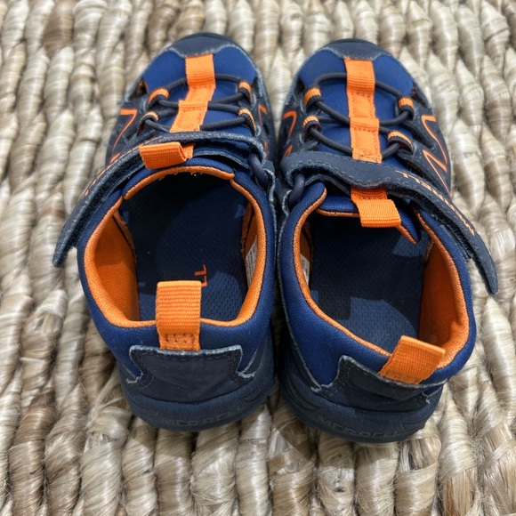 Merrell Hydro Explorer PSGS Toddler Sandals Sz 10M Navy Orange Leather Round Toe - Picture 5 of 7